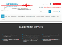 Tablet Screenshot of hearlink.com.au